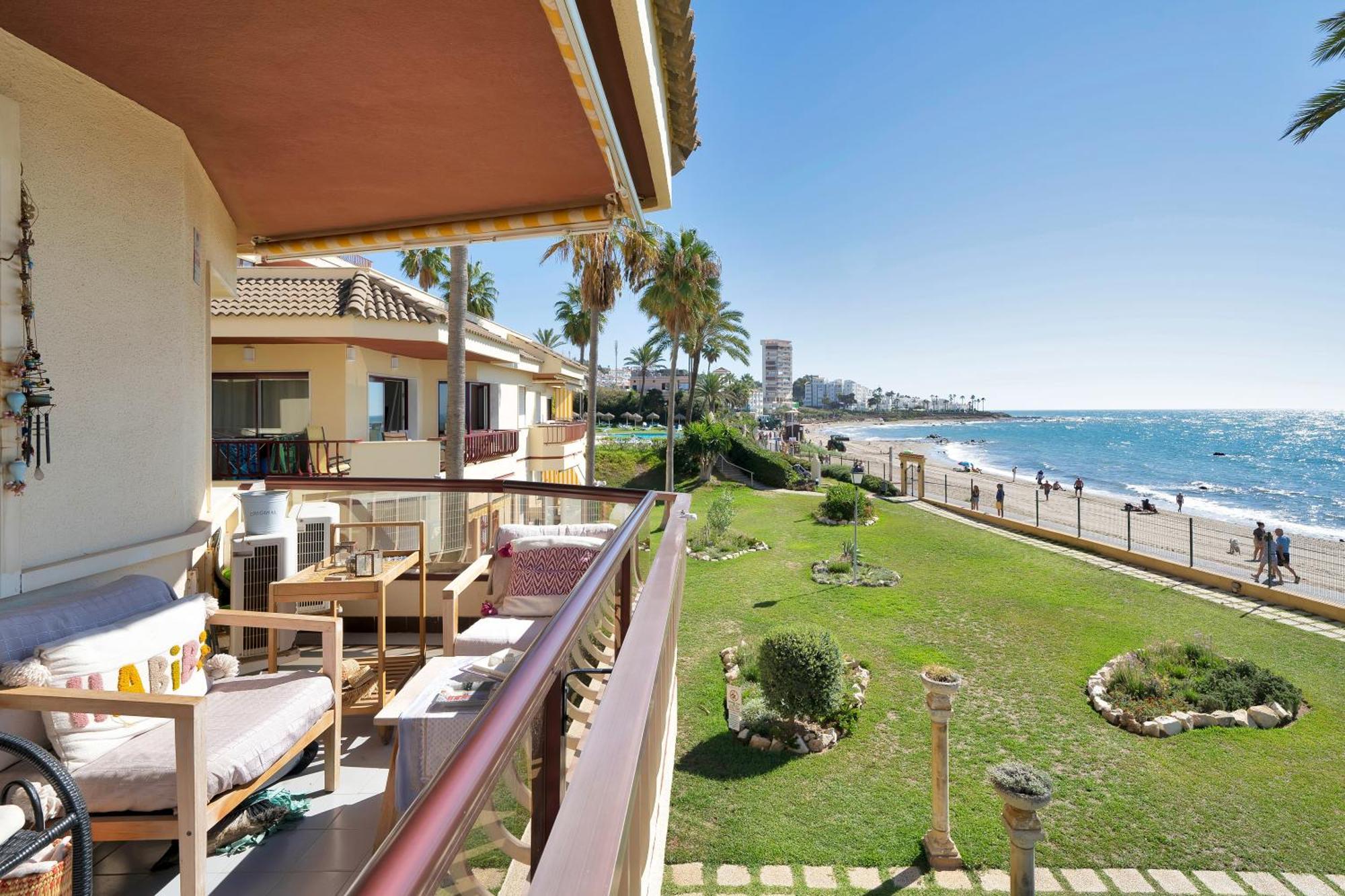 Casa Mar Apartamento Front Beach Con Wifi, Piscina, Padel Y Tenis - Lubina Del Sol Sitio de Calahonda Zewnętrze zdjęcie