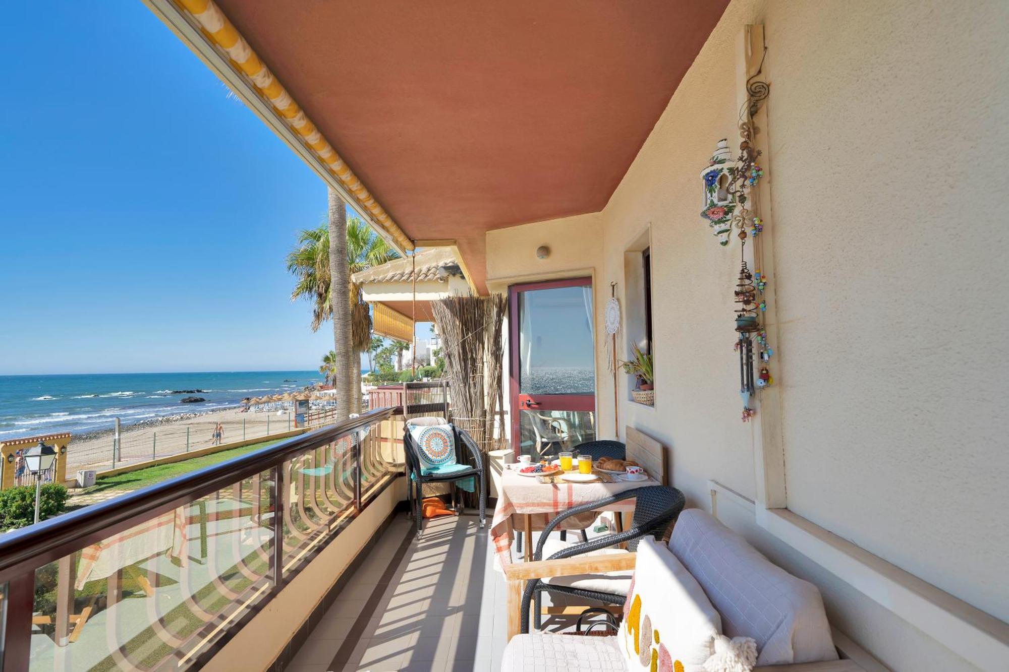 Casa Mar Apartamento Front Beach Con Wifi, Piscina, Padel Y Tenis - Lubina Del Sol Sitio de Calahonda Zewnętrze zdjęcie
