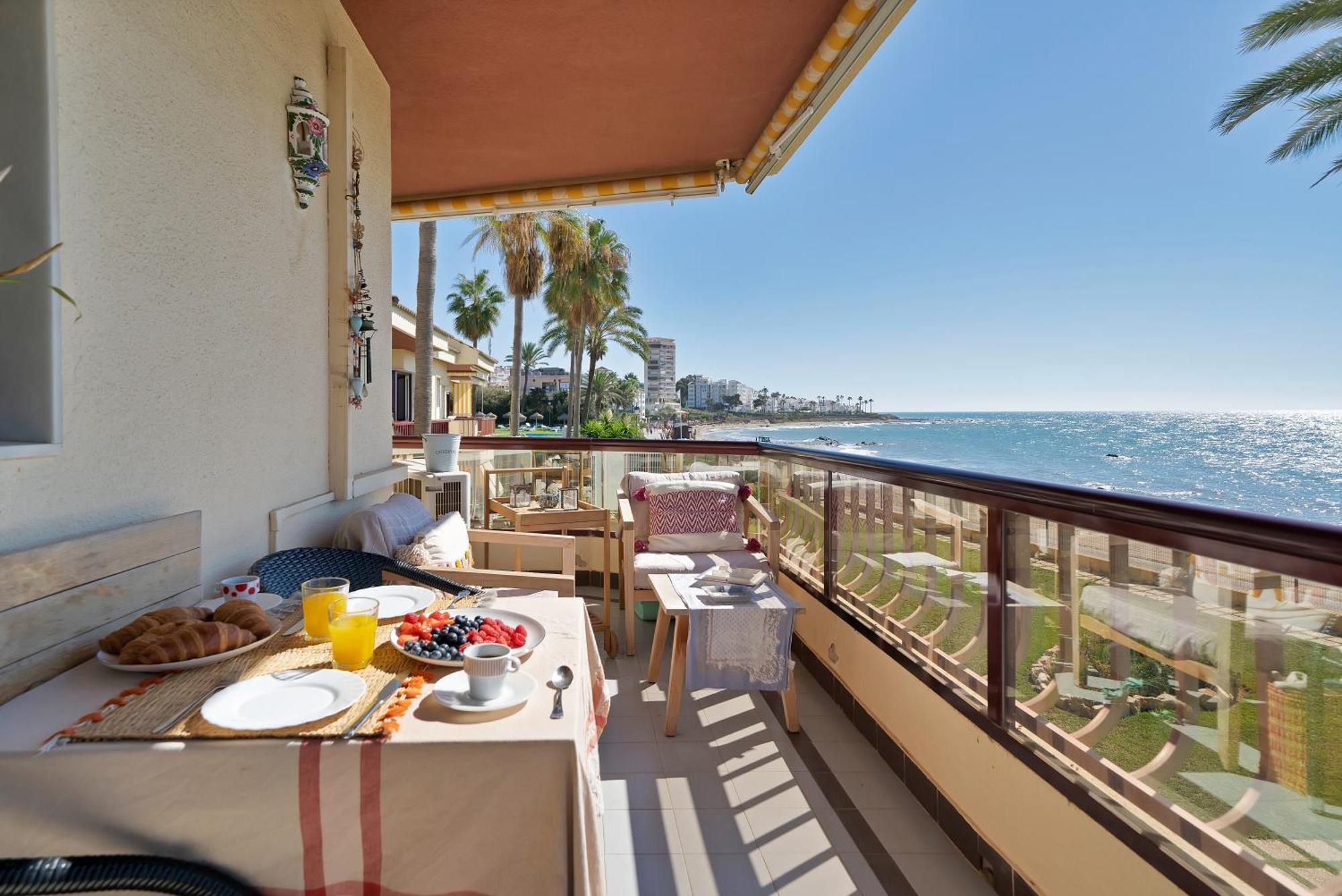 Casa Mar Apartamento Front Beach Con Wifi, Piscina, Padel Y Tenis - Lubina Del Sol Sitio de Calahonda Zewnętrze zdjęcie